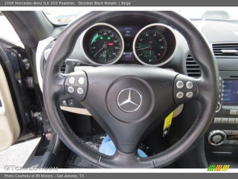 Obsidian Black Metallic / Beige 2006 Mercedes-Benz SLK 350 Roadster