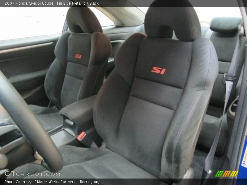 Fiji Blue Metallic / Black 2007 Honda Civic Si Coupe