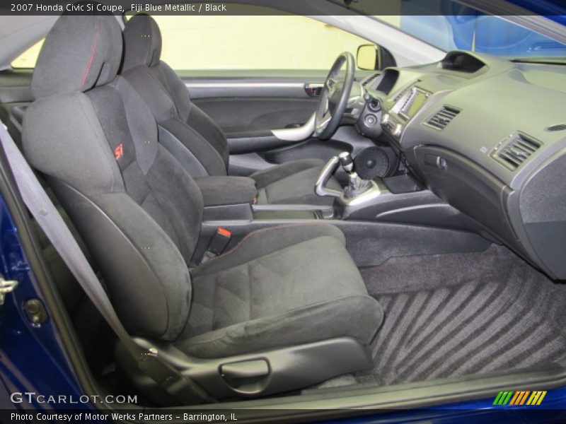 Fiji Blue Metallic / Black 2007 Honda Civic Si Coupe