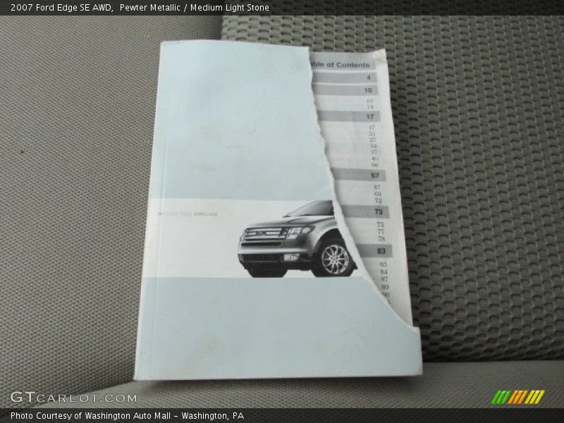 Pewter Metallic / Medium Light Stone 2007 Ford Edge SE AWD