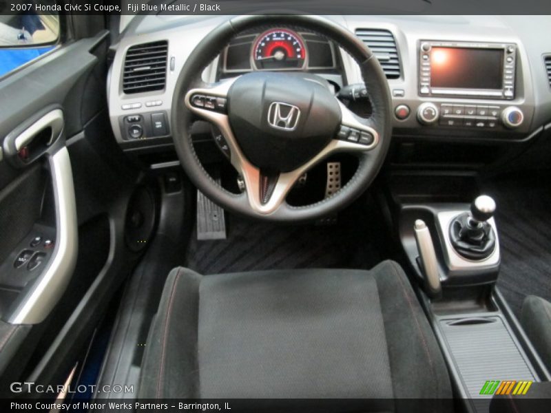 Fiji Blue Metallic / Black 2007 Honda Civic Si Coupe