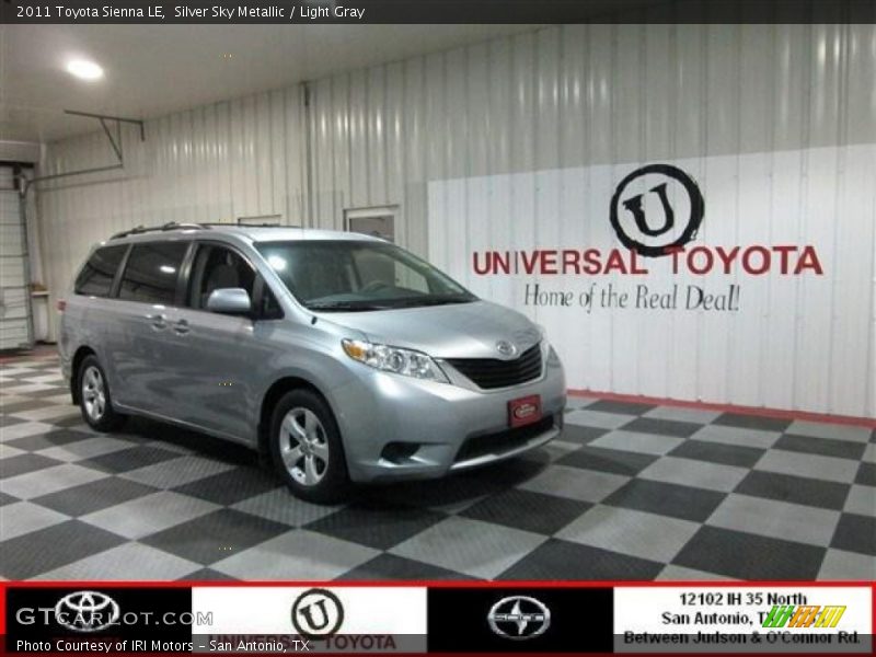 Silver Sky Metallic / Light Gray 2011 Toyota Sienna LE
