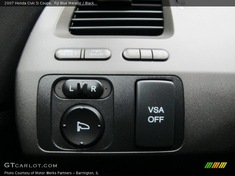 Fiji Blue Metallic / Black 2007 Honda Civic Si Coupe