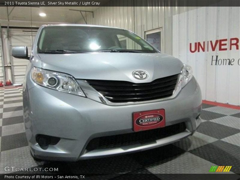 Silver Sky Metallic / Light Gray 2011 Toyota Sienna LE