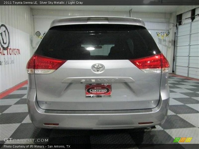 Silver Sky Metallic / Light Gray 2011 Toyota Sienna LE