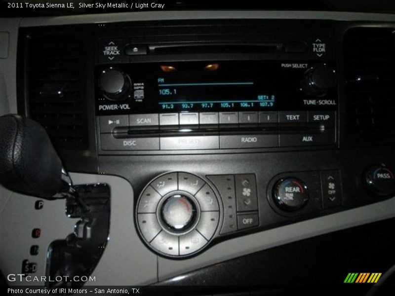 Silver Sky Metallic / Light Gray 2011 Toyota Sienna LE