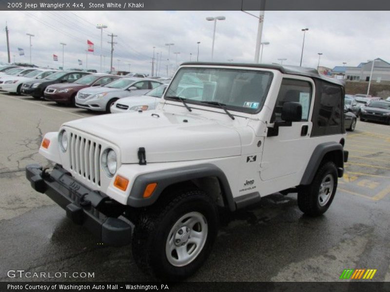 Stone White / Khaki 2005 Jeep Wrangler X 4x4