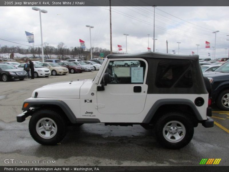Stone White / Khaki 2005 Jeep Wrangler X 4x4