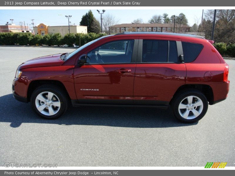 Deep Cherry Red Crystal Pearl / Dark Slate Gray 2013 Jeep Compass Latitude