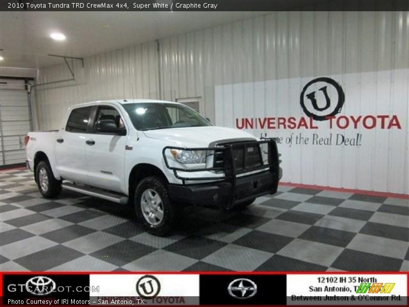 Super White / Graphite Gray 2010 Toyota Tundra TRD CrewMax 4x4