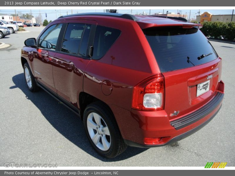 Deep Cherry Red Crystal Pearl / Dark Slate Gray 2013 Jeep Compass Latitude