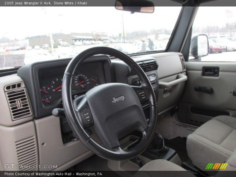 Stone White / Khaki 2005 Jeep Wrangler X 4x4