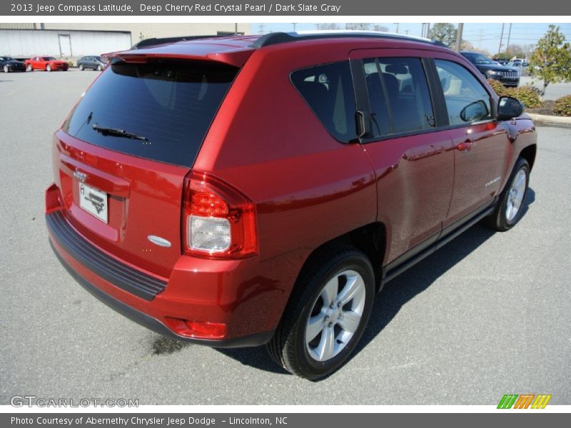 Deep Cherry Red Crystal Pearl / Dark Slate Gray 2013 Jeep Compass Latitude