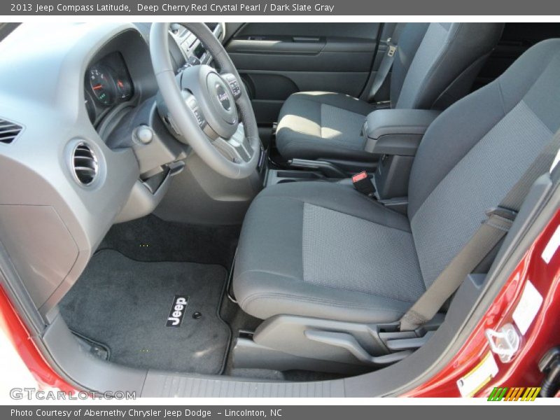 Deep Cherry Red Crystal Pearl / Dark Slate Gray 2013 Jeep Compass Latitude