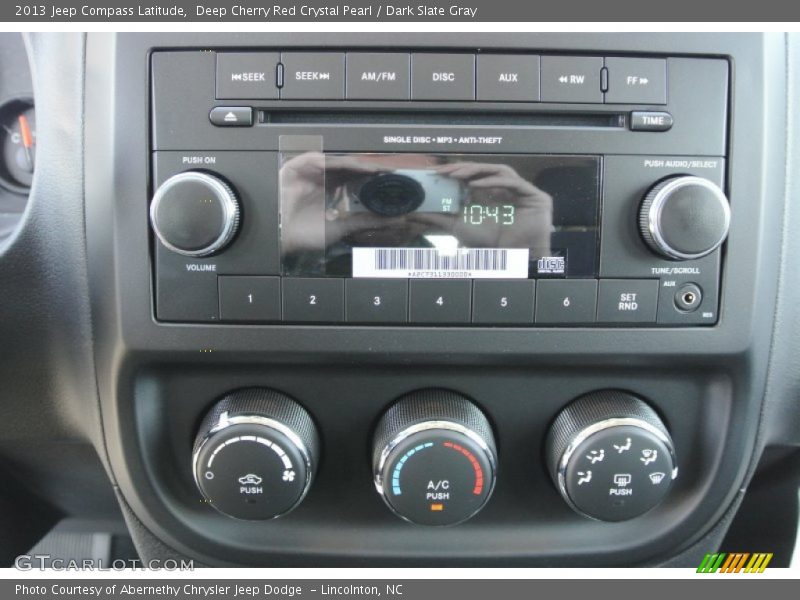 Deep Cherry Red Crystal Pearl / Dark Slate Gray 2013 Jeep Compass Latitude