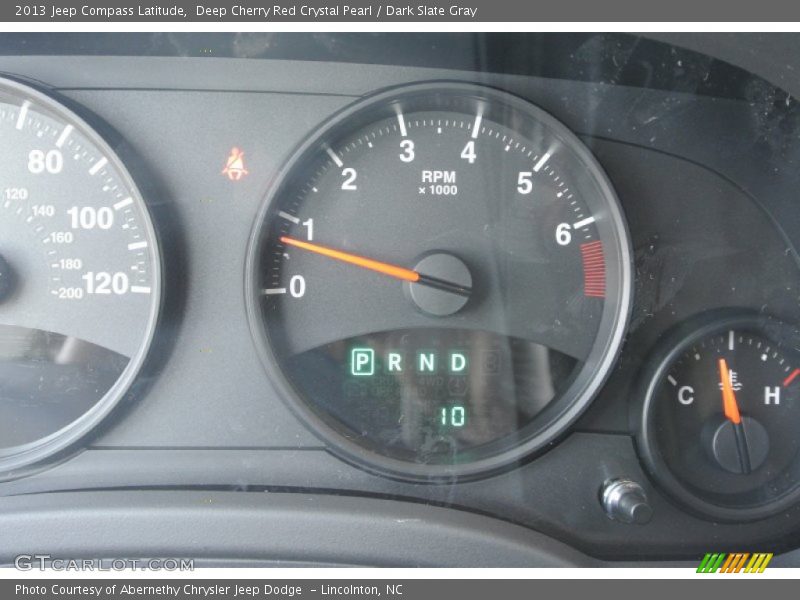 Deep Cherry Red Crystal Pearl / Dark Slate Gray 2013 Jeep Compass Latitude