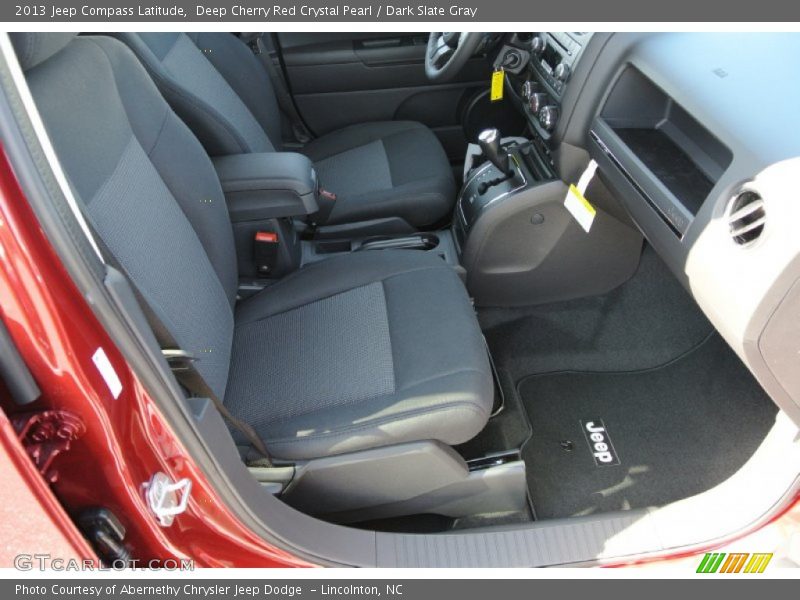 Deep Cherry Red Crystal Pearl / Dark Slate Gray 2013 Jeep Compass Latitude