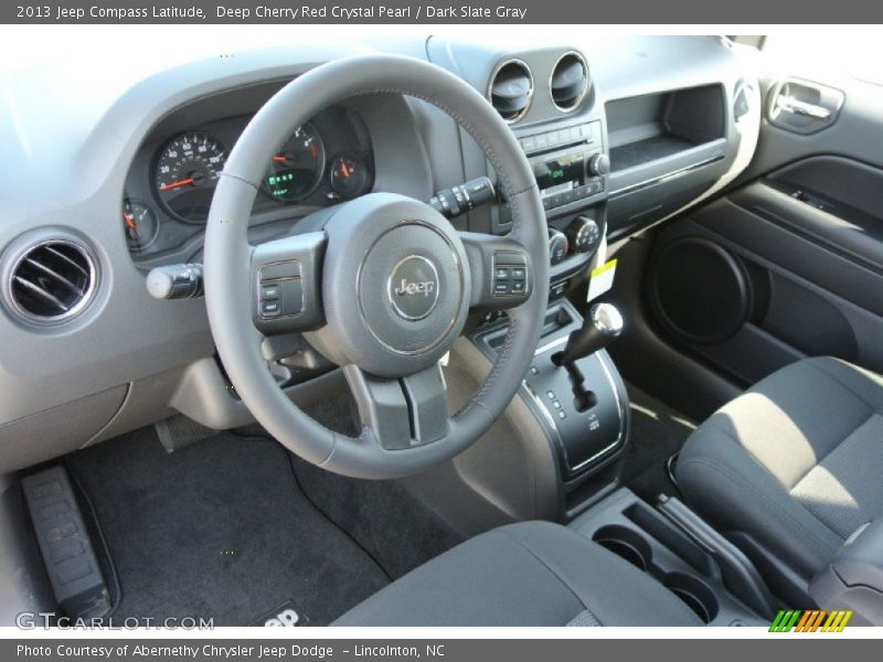 Deep Cherry Red Crystal Pearl / Dark Slate Gray 2013 Jeep Compass Latitude