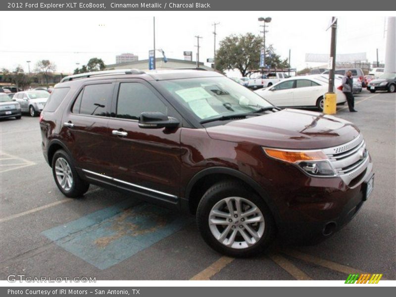 Cinnamon Metallic / Charcoal Black 2012 Ford Explorer XLT EcoBoost