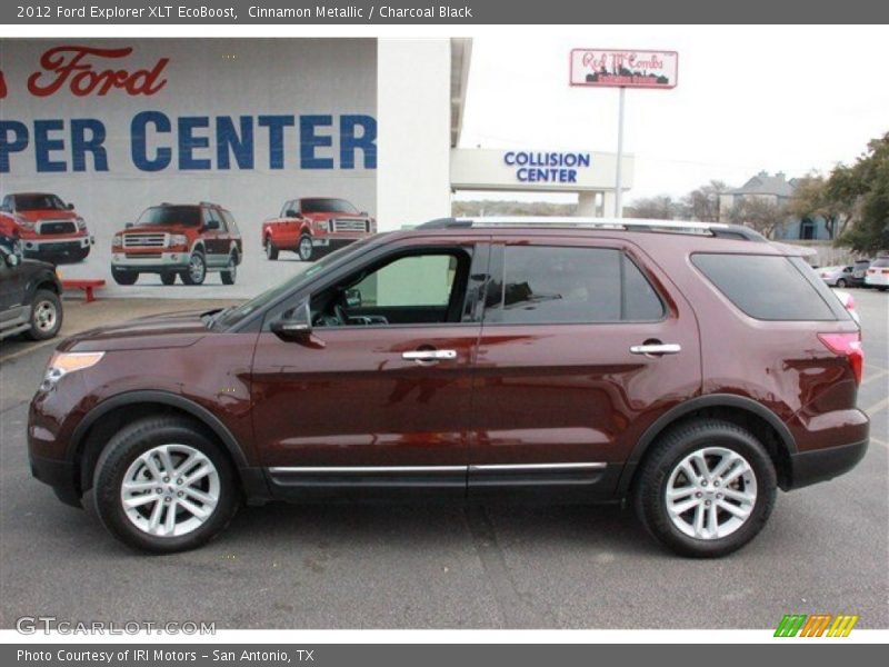 Cinnamon Metallic / Charcoal Black 2012 Ford Explorer XLT EcoBoost