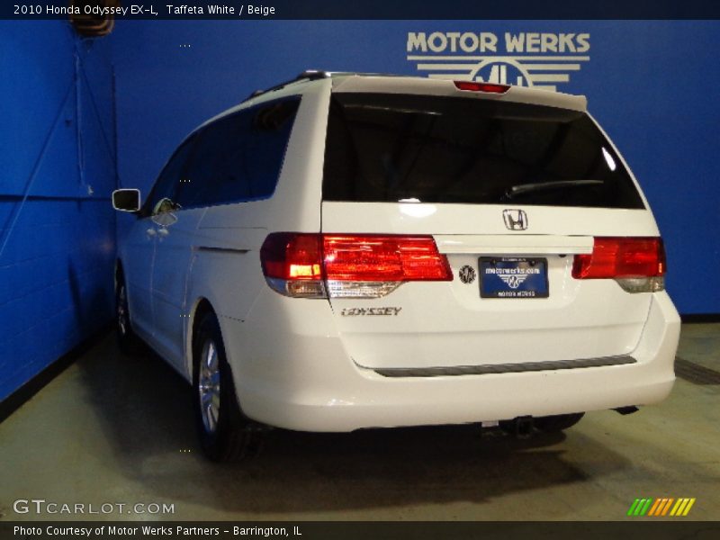 Taffeta White / Beige 2010 Honda Odyssey EX-L