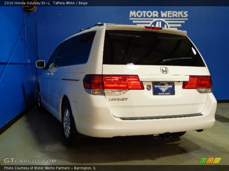 Taffeta White / Beige 2010 Honda Odyssey EX-L