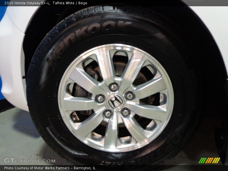 Taffeta White / Beige 2010 Honda Odyssey EX-L