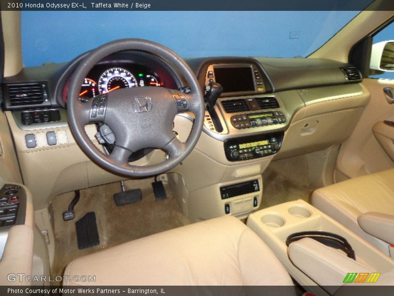 Taffeta White / Beige 2010 Honda Odyssey EX-L