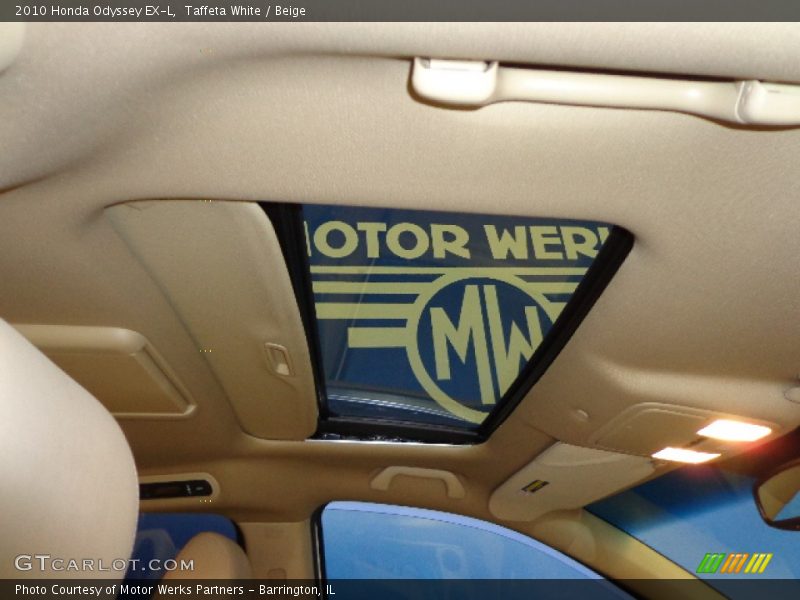 Taffeta White / Beige 2010 Honda Odyssey EX-L