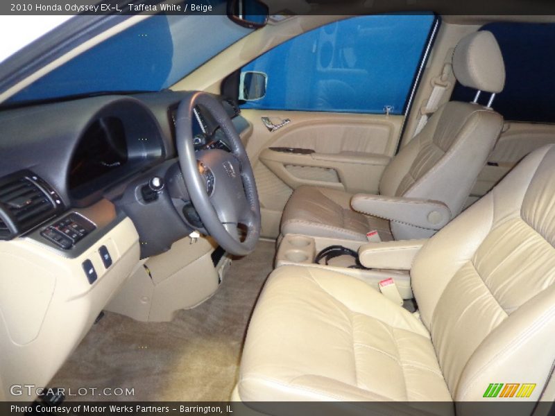 Taffeta White / Beige 2010 Honda Odyssey EX-L