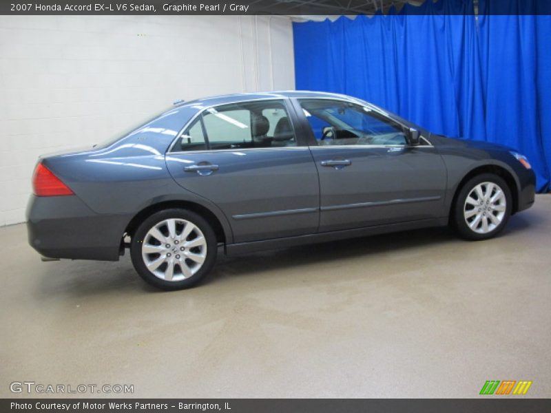 Graphite Pearl / Gray 2007 Honda Accord EX-L V6 Sedan