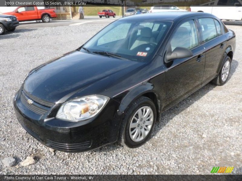 Black / Gray 2009 Chevrolet Cobalt LS Sedan