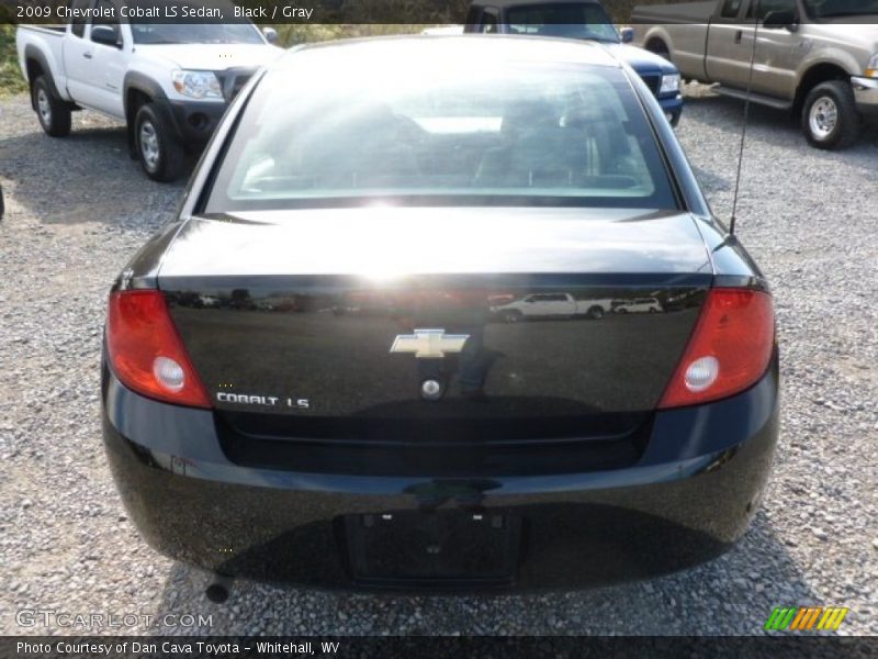Black / Gray 2009 Chevrolet Cobalt LS Sedan