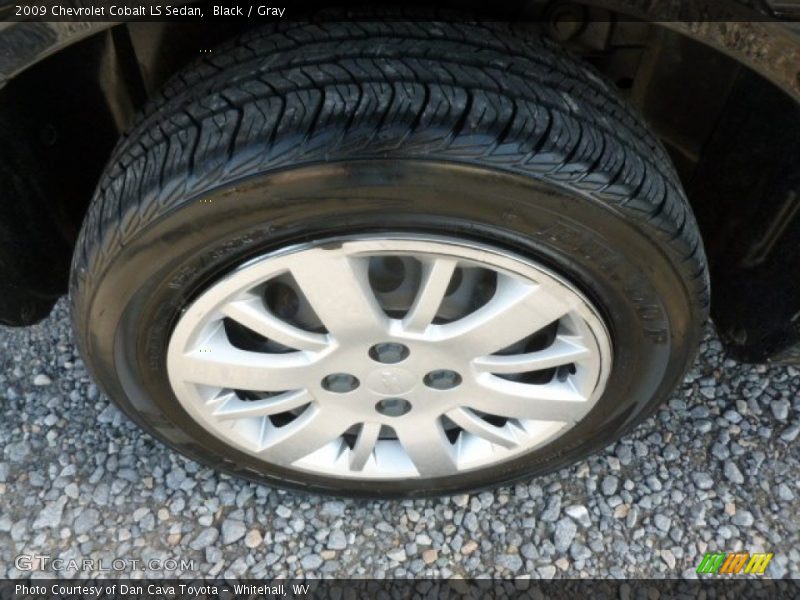 Black / Gray 2009 Chevrolet Cobalt LS Sedan