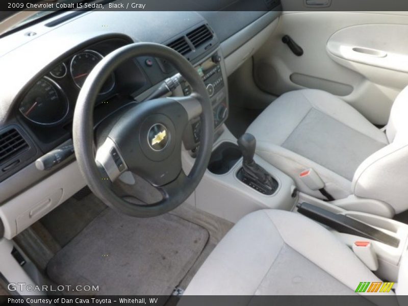 Black / Gray 2009 Chevrolet Cobalt LS Sedan