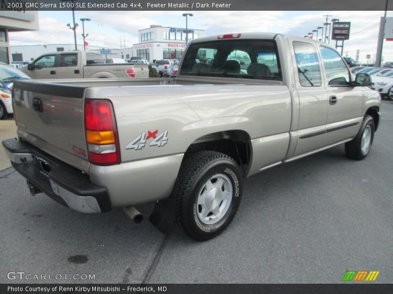 Pewter Metallic / Dark Pewter 2003 GMC Sierra 1500 SLE Extended Cab 4x4