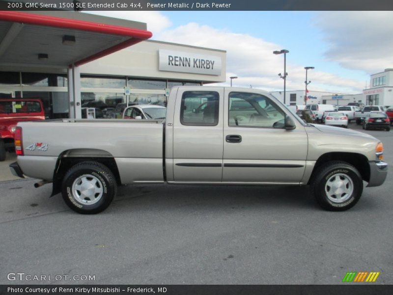 Pewter Metallic / Dark Pewter 2003 GMC Sierra 1500 SLE Extended Cab 4x4