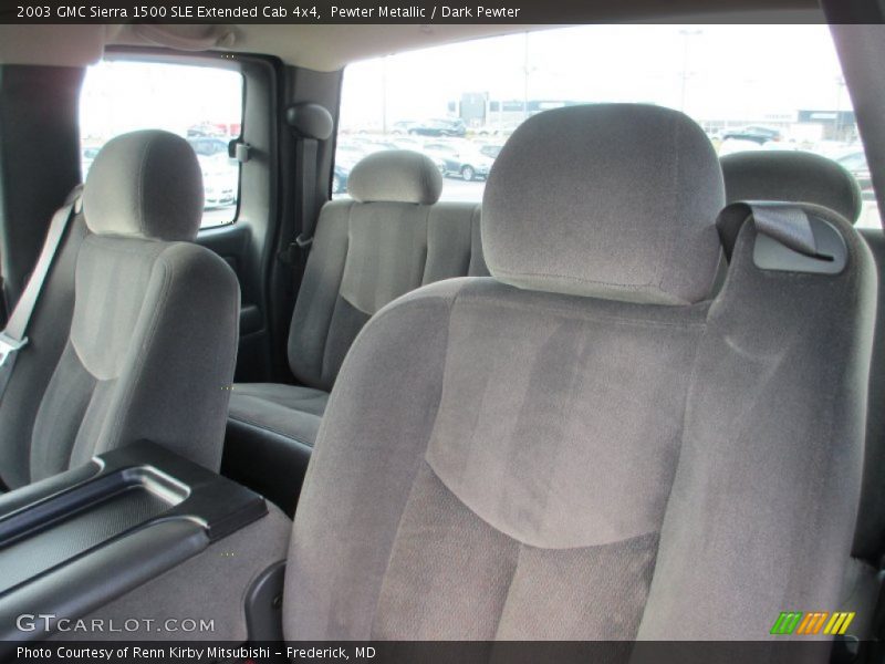 Pewter Metallic / Dark Pewter 2003 GMC Sierra 1500 SLE Extended Cab 4x4