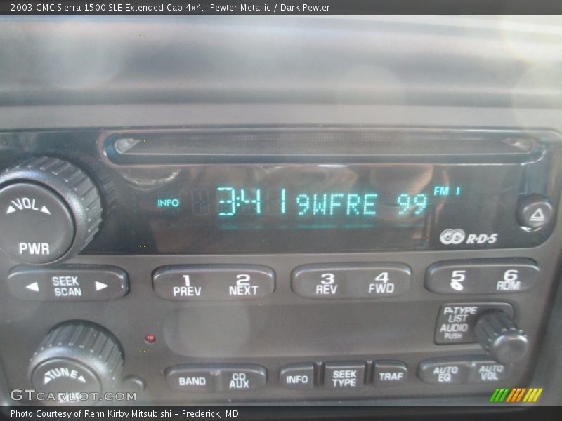 Pewter Metallic / Dark Pewter 2003 GMC Sierra 1500 SLE Extended Cab 4x4