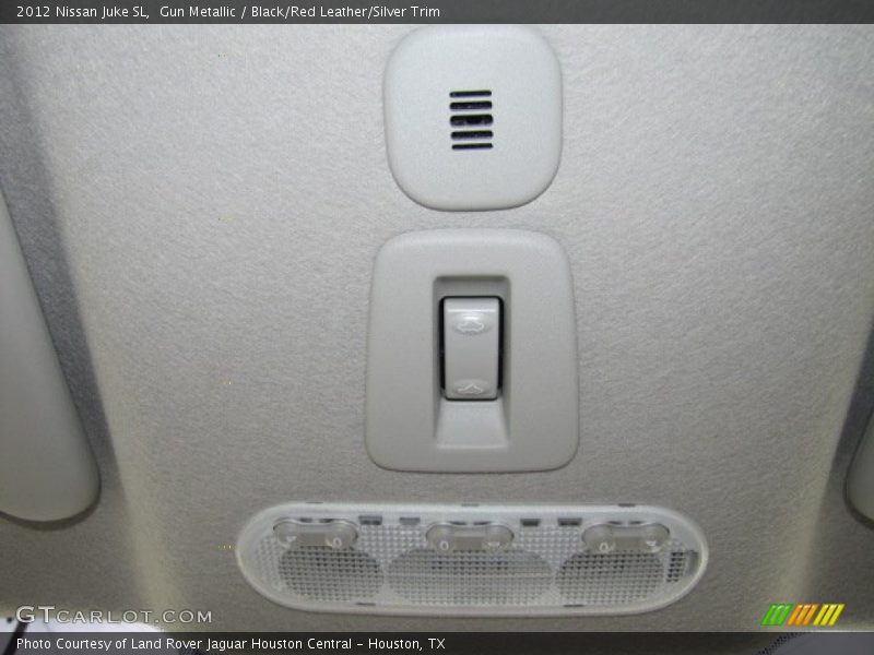 Gun Metallic / Black/Red Leather/Silver Trim 2012 Nissan Juke SL