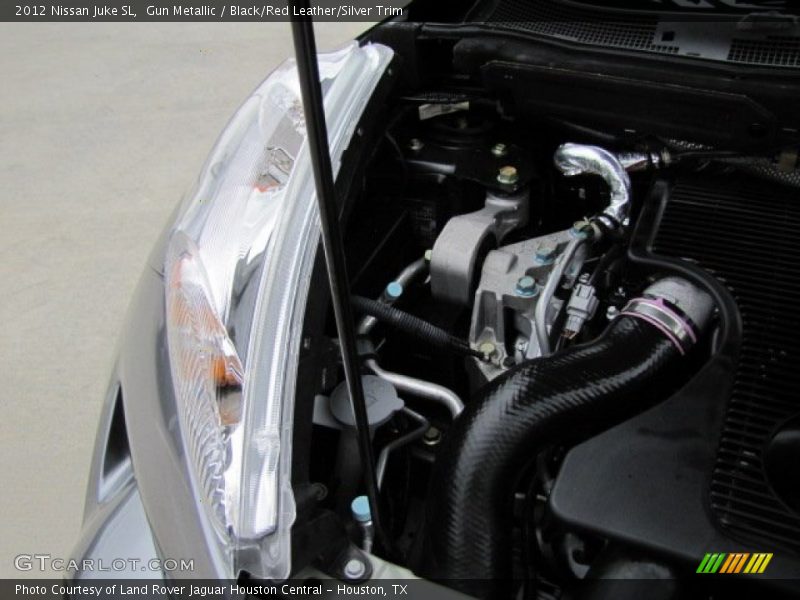 Gun Metallic / Black/Red Leather/Silver Trim 2012 Nissan Juke SL