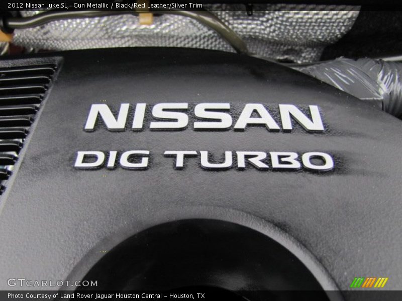 Gun Metallic / Black/Red Leather/Silver Trim 2012 Nissan Juke SL