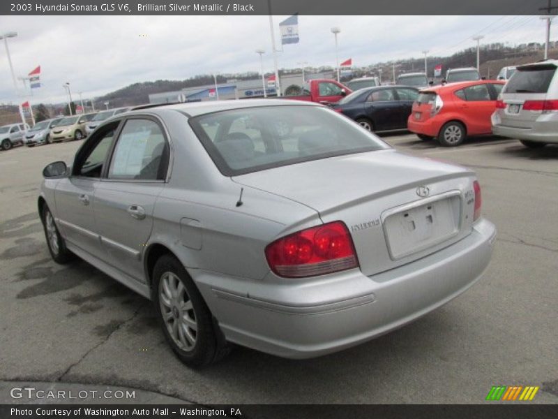 Brilliant Silver Metallic / Black 2003 Hyundai Sonata GLS V6