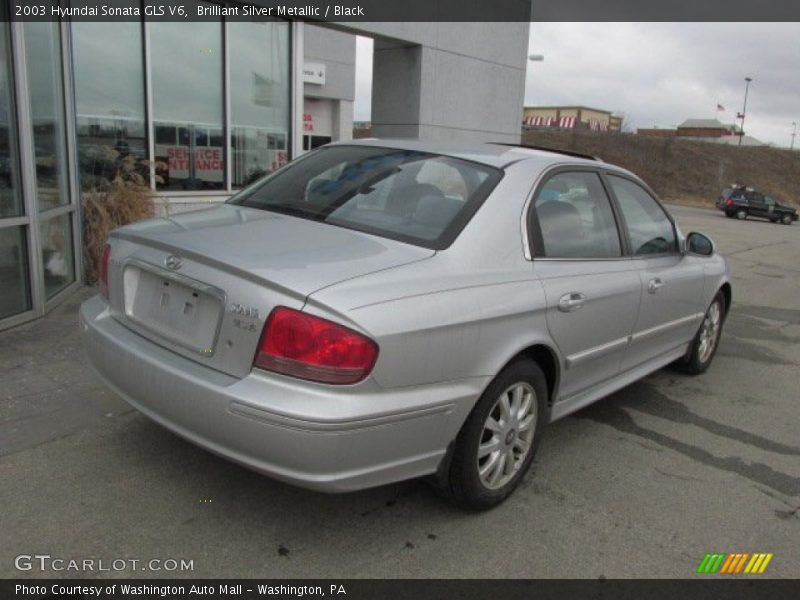 Brilliant Silver Metallic / Black 2003 Hyundai Sonata GLS V6