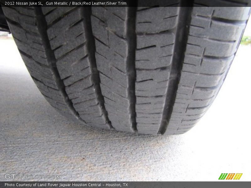 Gun Metallic / Black/Red Leather/Silver Trim 2012 Nissan Juke SL