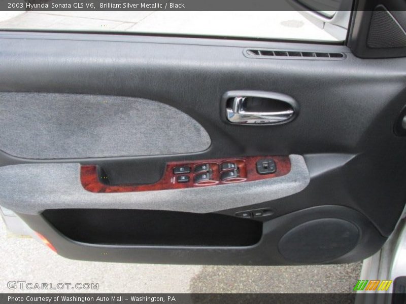 Brilliant Silver Metallic / Black 2003 Hyundai Sonata GLS V6