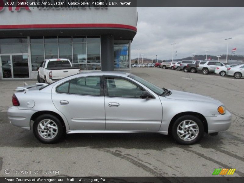 Galaxy Silver Metallic / Dark Pewter 2003 Pontiac Grand Am SE Sedan