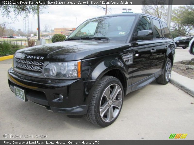 Santorini Black / Ebony/Lunar Stitching 2010 Land Rover Range Rover Sport Supercharged