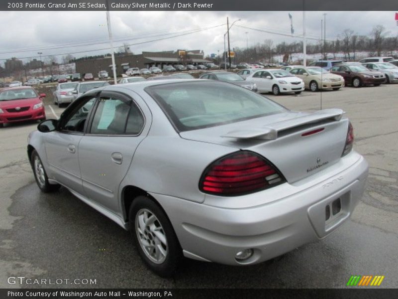 Galaxy Silver Metallic / Dark Pewter 2003 Pontiac Grand Am SE Sedan