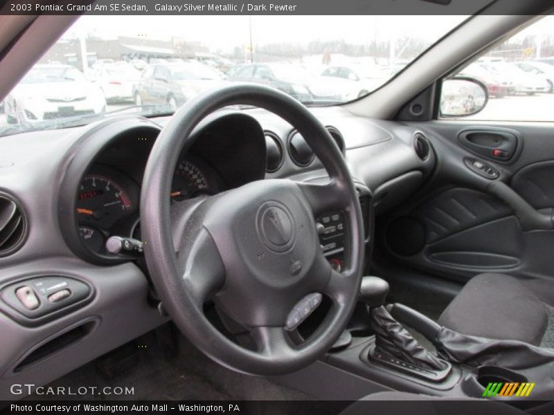 Galaxy Silver Metallic / Dark Pewter 2003 Pontiac Grand Am SE Sedan